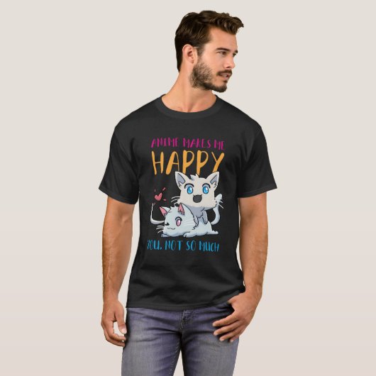 アニメ猫 Tシャツ (正面フル)