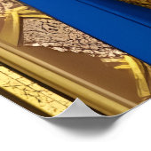 アニメ王女の青い目と髪 | AIアートポスター ポスター (角)