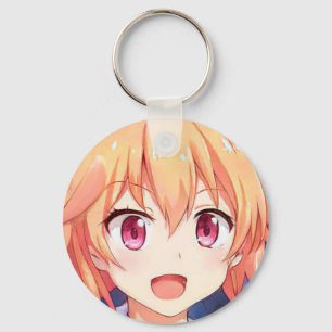 アニメ生姜の髪の女の子の梅の目キーチェーン キーホルダー