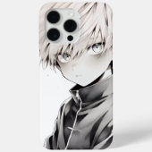 アニメ白髪キャラクターiPhone 15 Pro Maxケース Case-Mate iPhoneケース (裏面)