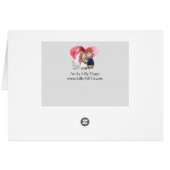 アニメ結婚のダンスカップル (裏面横)