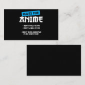 アニメ衣料マンガアートコスプレ大量贈与を規定する 名刺 (正面/裏面)