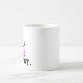 アニメ見る寝る食べる繰り返す コーヒーマグカップ (中央)