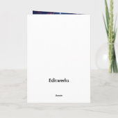 アニメ誕生日カード5" x 7"折り畳み誕生日カード カード (裏面)