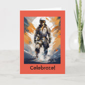 アニメ誕生日カード5" x 7"折り畳み誕生日カード カード (正面)