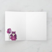 アニメ誕生日ドーターカード カード (内部)