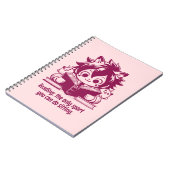 アニメ読キャットボーイの本おもしろいと本の引用文 ノートブック (左側)