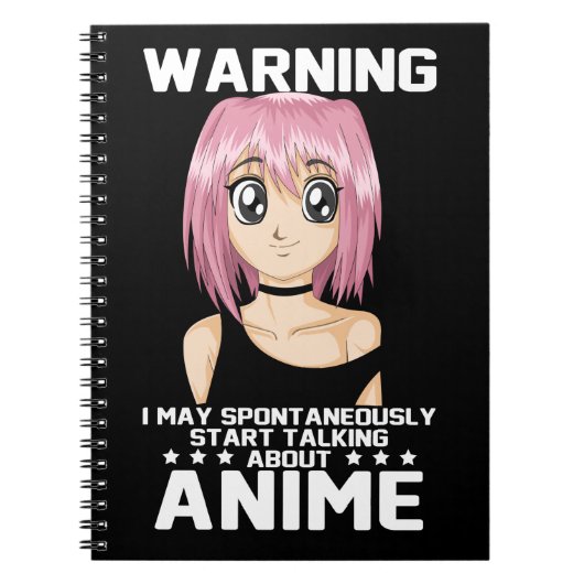 アニメ警告について話し始めるかもしれない ノートブック (正面)
