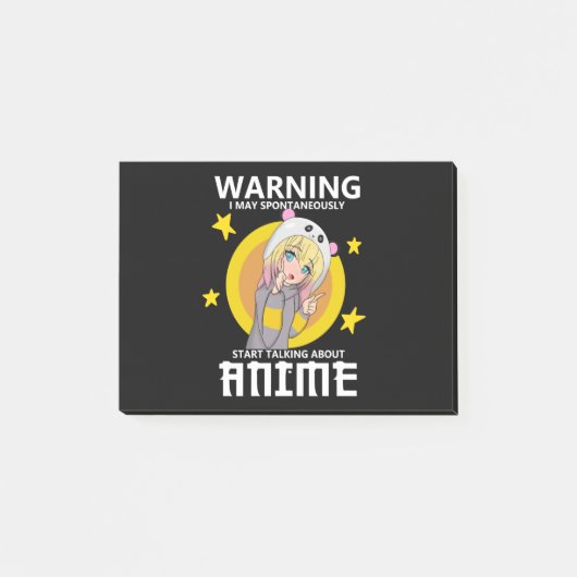 アニメ警告について話し始めるかもしれない ポストイット (正面)