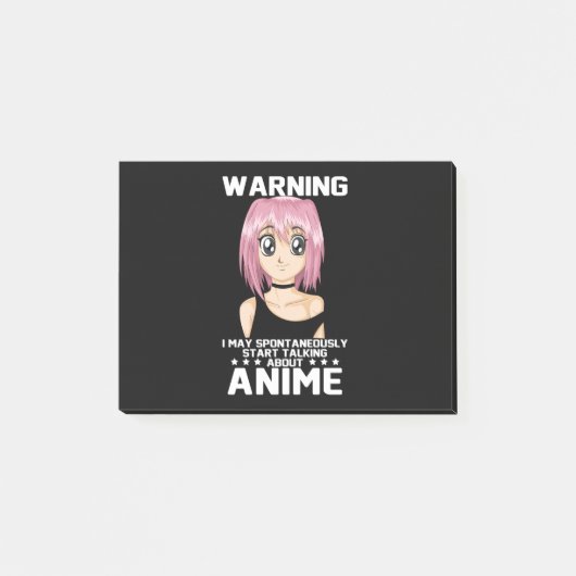 アニメ警告について話し始めるかもしれない ポストイット (正面)