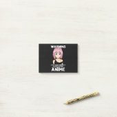アニメ警告について話し始めるかもしれない ポストイット (デスク上)