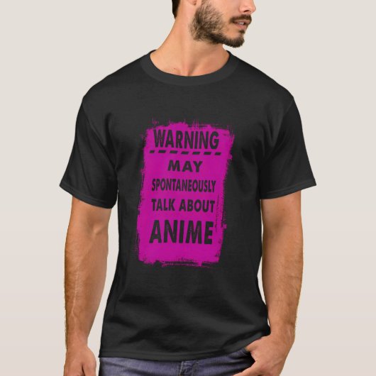 アニメ警告ファンが自発的にAniについて語る Tシャツ (正面)