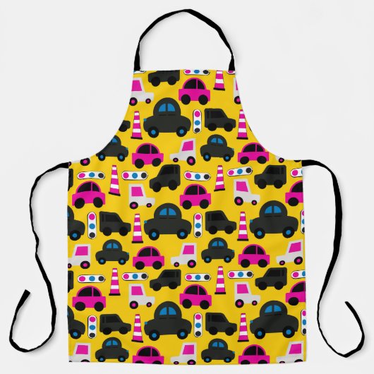 アニメ車（黄色） エプロン (正面)