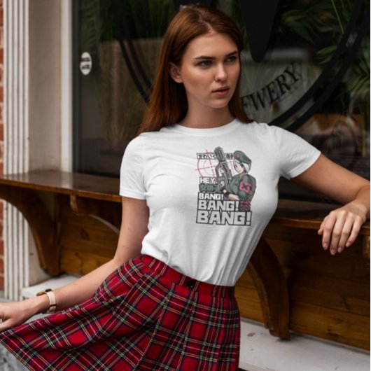 アニメ軍隊女 Tシャツ