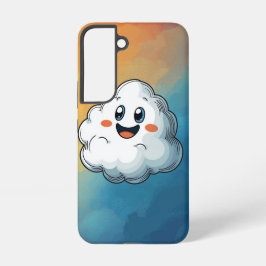 アニメ風かわいい雲のスマホケース SAMSUNG GALAXY S22ケース