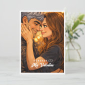 アニメ風バレンタインデーカード シーズンカード (スタンド正面)