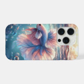 アニメ風パールハーフムーン・ベタ iPhoneケース (裏面横)