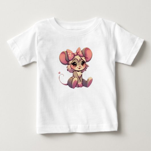 アニメ魅力的マウスのヴィンテージスタイル» ベビーTシャツ (正面)
