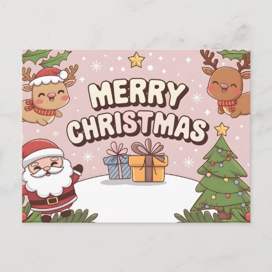 アニメ魅力的メリークリスマスカード シーズンポストカード (正面)