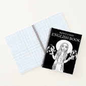 アニメ魔女イングリッシュスクールで色を付ける ノートブック (内部)