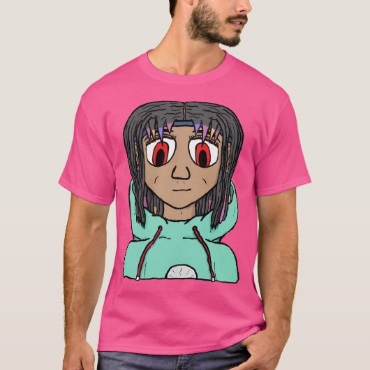 アニメ10代のキャラクター Tシャツ (正面)