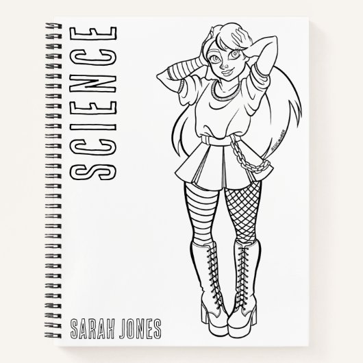 アニメ10代のパンク着色学校 ノートブック (正面)