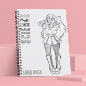 アニメ10代のパンク着色学校 ノートブック