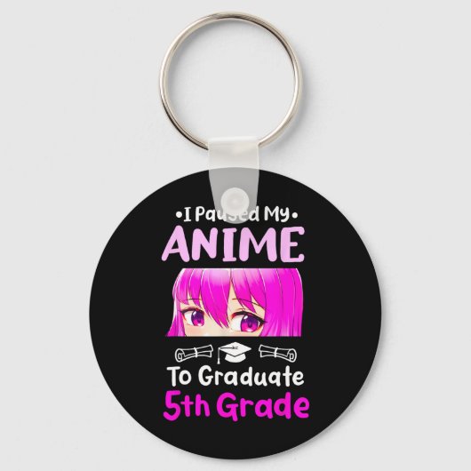 アニメ5年生の卒業2025オタクを一時停止 キーホルダー (正面)
