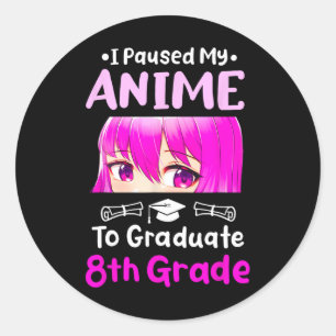 アニメ8年生の卒業2025オタクを一時停止 ラウンドシール