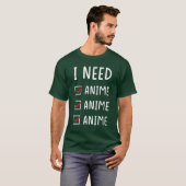 アニメ アニメ アニメ少女 Tシャツ (正面フル)