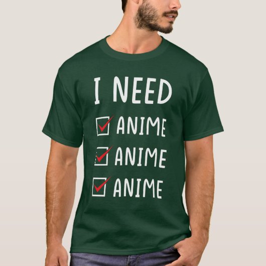 アニメ アニメ アニメ少女 Tシャツ (正面)