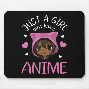 アニメ・アフリカ・アメリカン・ガールズが大好きな女の子 マウスパッド