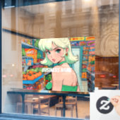 アニメ ウィンドウ シール ウィンドウサイン (カフェ窓)