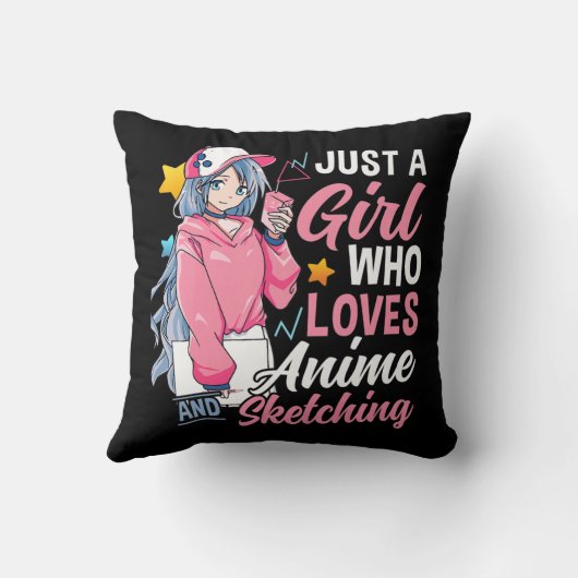 アニメ・オタクの贈り物はアニメやSを愛する女の子。 クッション (裏面)