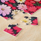 アニメ・カップルが花とハートを愛する ジグソーパズル (側面)