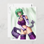 アニメ・カバーアップ・ガール ポストカード (正面/裏面)