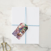 アニメ・ガールとシャム猫と誕生日 ギフトタグ (より糸付き)