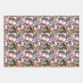 アニメ・ガールとシャム猫と誕生日 ラッピングペーパーシート (正面2)