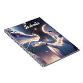 アニメ・ガールとドラゴン神秘的パーソナライズされた ノートブック (右側)