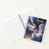 アニメ・ガールとドラゴン神秘的パーソナライズされた ノートブック (内部)