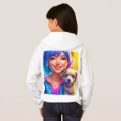 アニメ・ガールと子犬 (裏面フル)