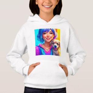 アニメ・ガールと子犬