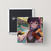 アニメ・ガール遊ズ・ザ・バイオリンとアクソロtls 缶バッジ (正面&裏面)