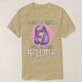 『アニメ・ガール・アニメ・T・シ10代のアを愛する少女』 Tシャツ (デザイン正面)