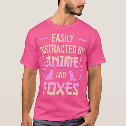 アニメ・キツネかわいいアニメ愛日本の王拓 Tシャツ (正面)