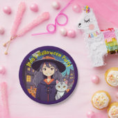 アニメ・キャット・アンド・ウィッチ ペーパープレート (パーティー)