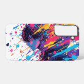 アニメ・グラフィティ・カオス - カラースプラッシュ SAMSUNG GALAXYケース (裏面横)