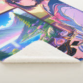 アニメ・ゲーマー・ガール シェルパブランケット (3/4)