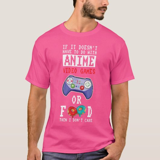 アニメ ゲーム オタク グッズ 男子 Tシャツ (正面)