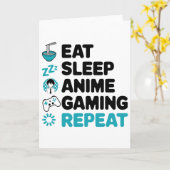 アニメ ゲーム リピート ビデオ ゲーマー アニメ好き カード (黄色い花)